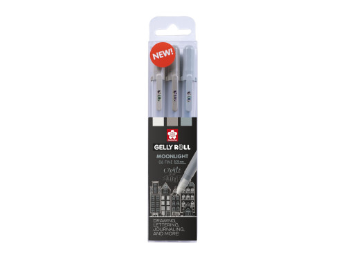 Set of Gelly Roll Moonlight pen set - Sakura - Urban, 3 pcs.