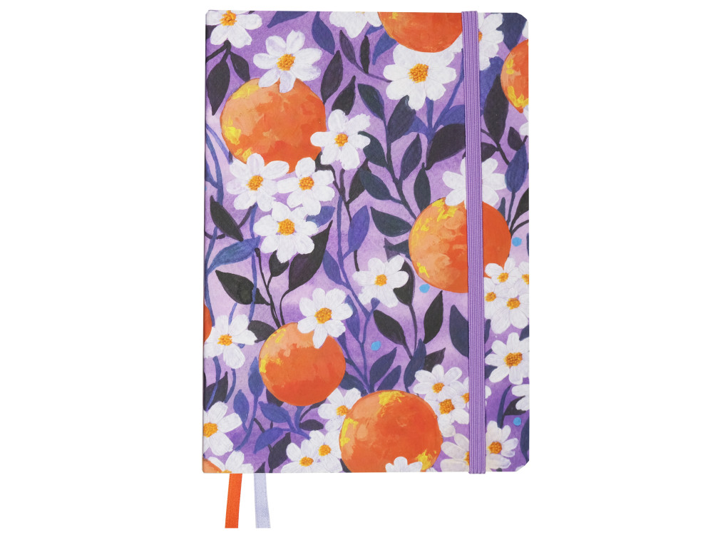 Notebook Orange Garden, A5 - Devangari - dotted, softcover, 120 g/m2