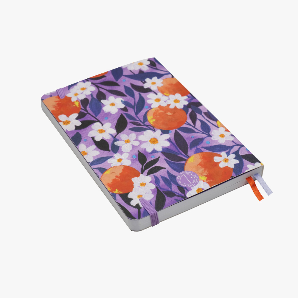 Notebook Orange Garden, A5 - Devangari - dotted, softcover, 120 g/m2