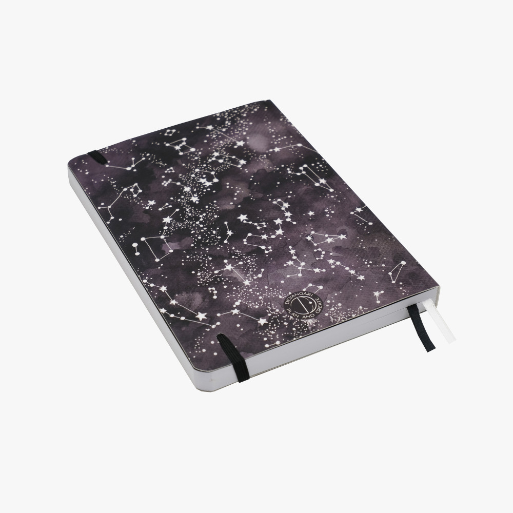 Notes Starry Night, B5 - Devangari - w kropki, miękka okładka, 120 g/m2