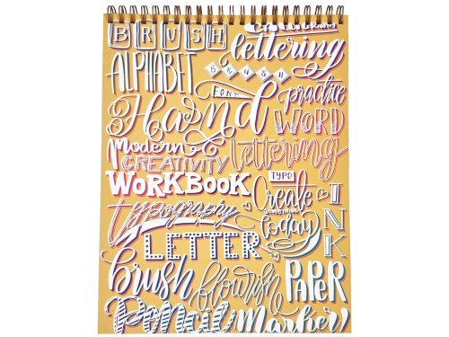 Zeszyt z ćwiczeniami do brush letteringu Bounce, B5 - Devangari - 170 g/m2