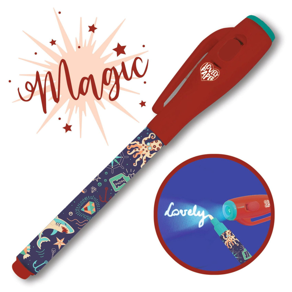 Magic, UV invisible pen for kids - Djeco - Steve