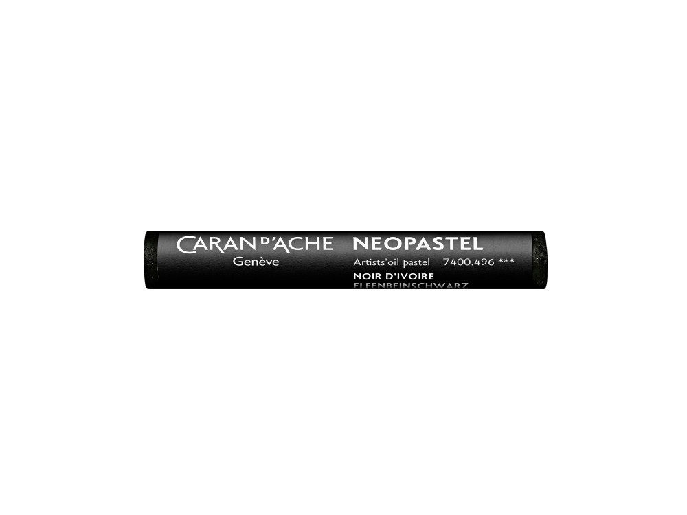 Neopastel Artists' oil pastel - Caran d'Ache - 496, Ivory Black