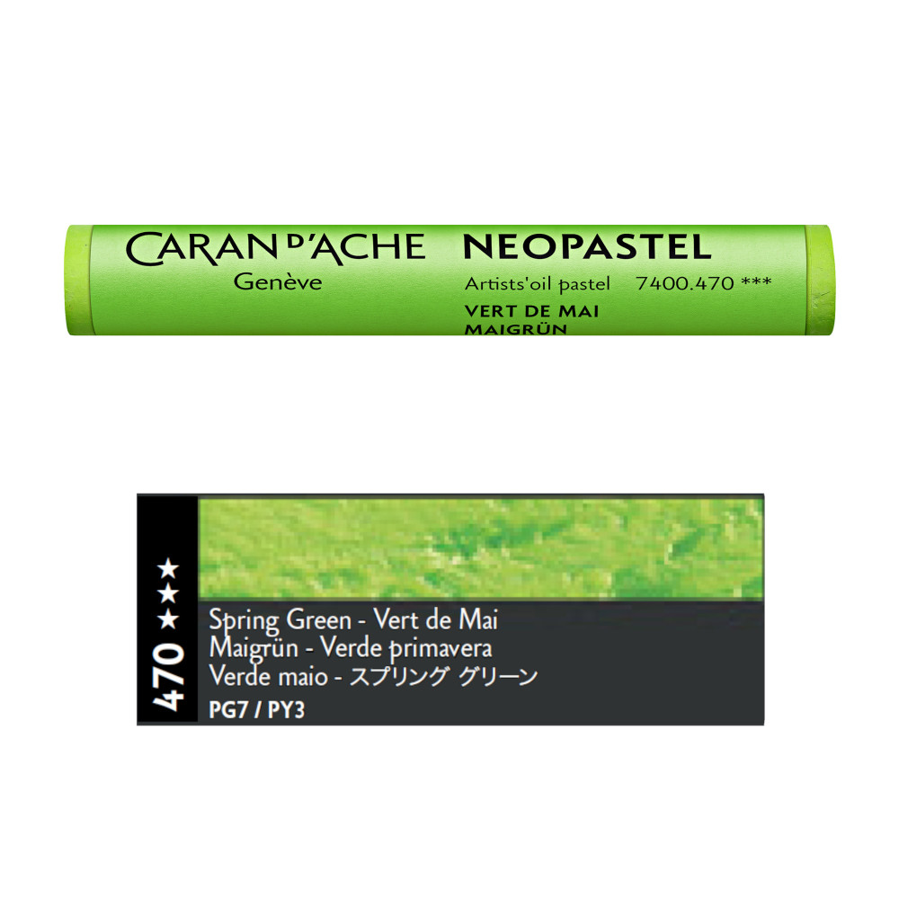 Pastele olejne Neopastel - Caran d'Ache - 470, Spring Green