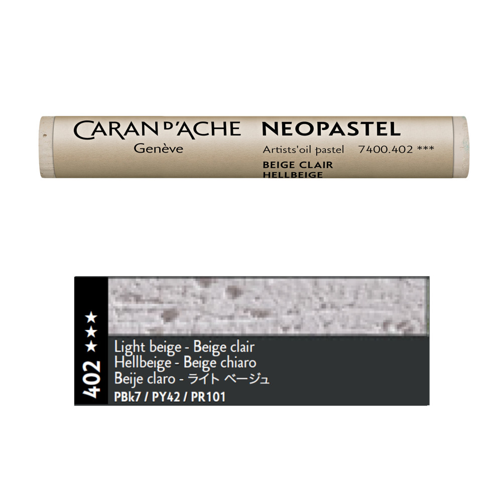 Neopastel Artists' oil pastel - Caran d'Ache - 402, Light Beige