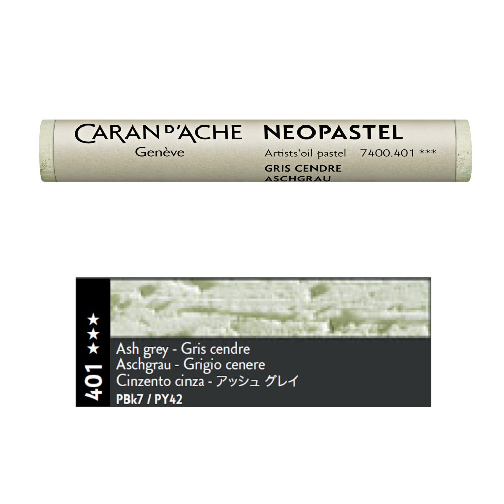 Neopastel Artists' oil pastel - Caran d'Ache - 401, Ash Grey