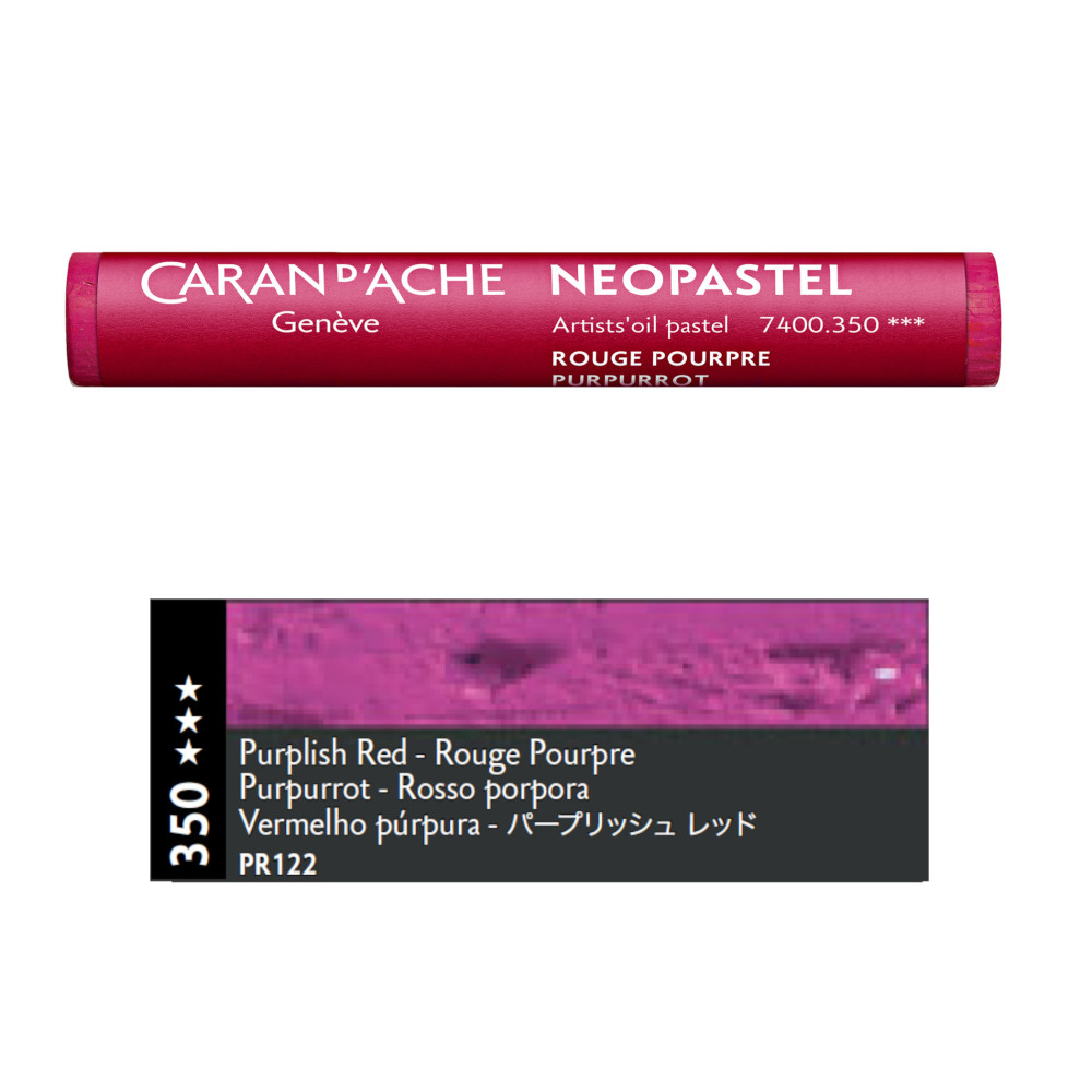 Neopastel Artists' oil pastel - Caran d'Ache - 350, Purplish Red