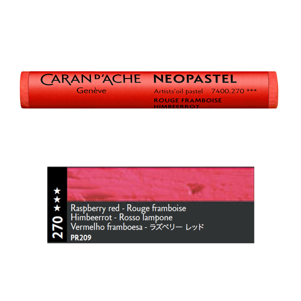 Pastele olejne Neopastel - Caran d'Ache - 270, Raspberry Red