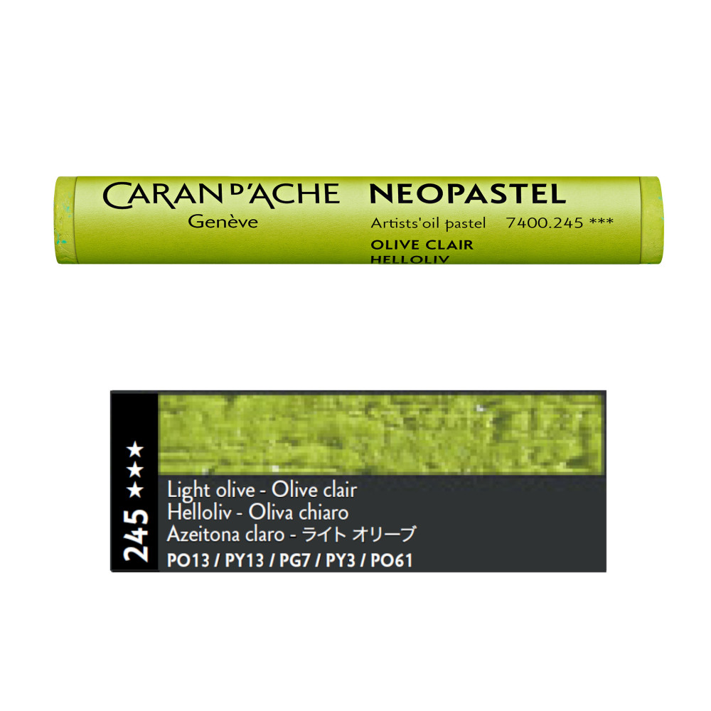 Pastele olejne Neopastel - Caran d'Ache - 245, Light Olive