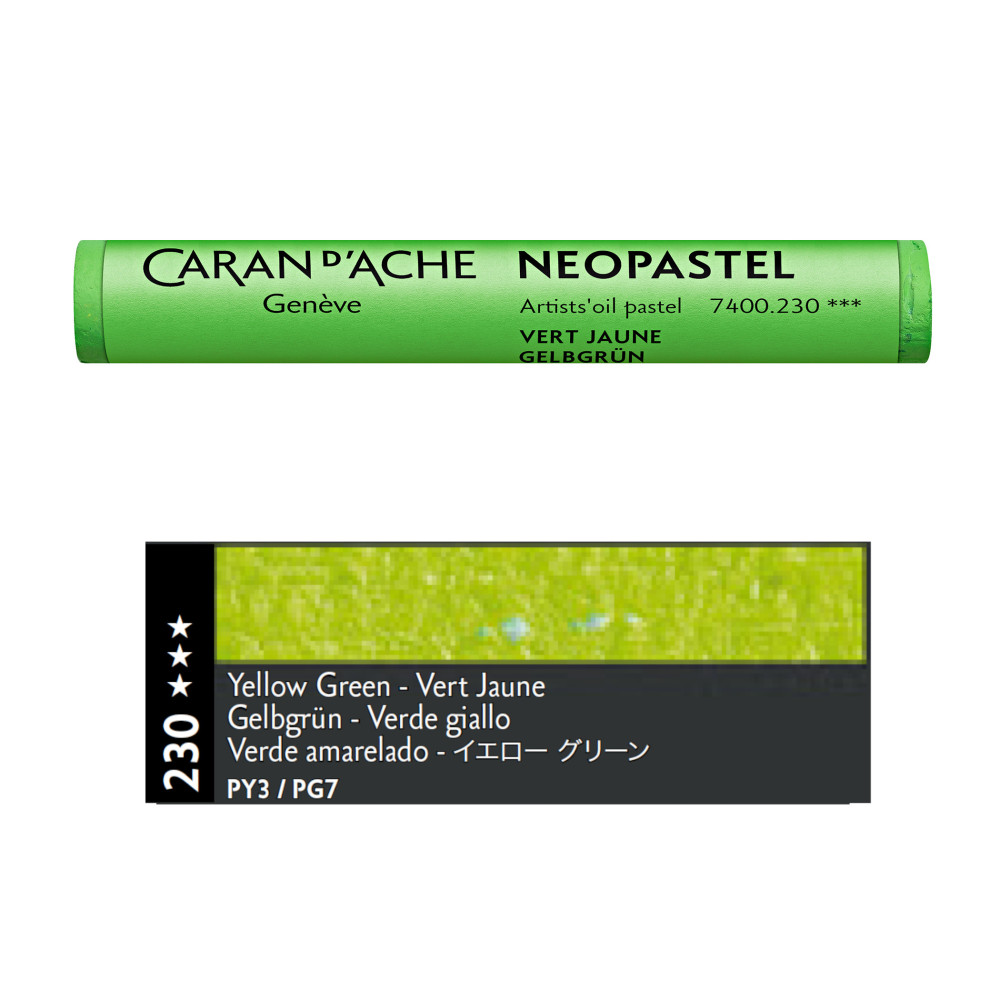 Pastele olejne Neopastel - Caran d'Ache - 230, Yellow Green