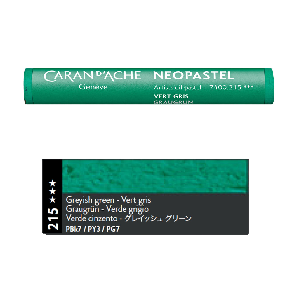 Neopastel Artists' oil pastel - Caran d'Ache - 215, Greyish Green