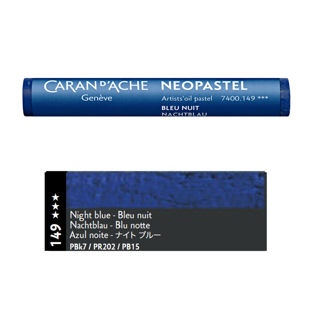 Neopastel Artists' oil pastel - Caran d'Ache - 149, Night Blue