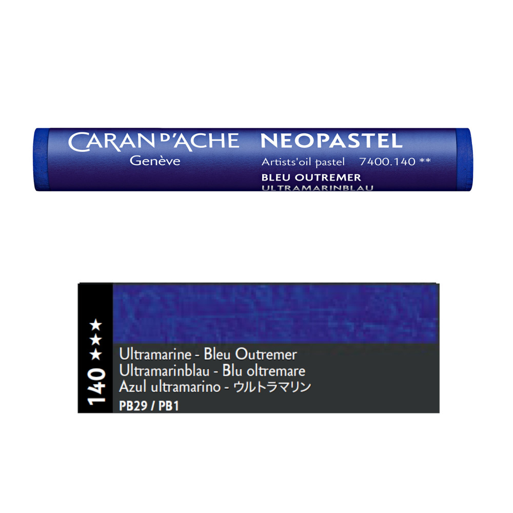 Neopastel Artists' oil pastel - Caran d'Ache - 140, Ultramarine