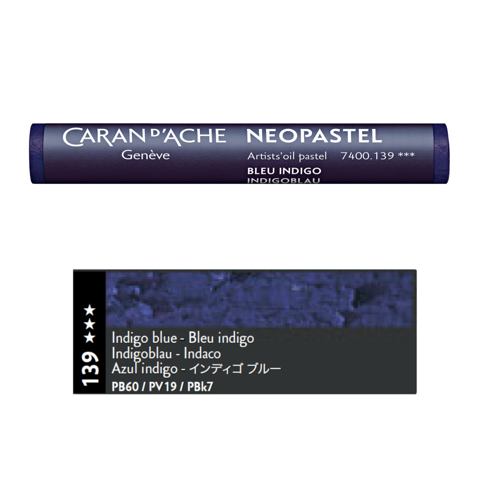 Pastele olejne Neopastel - Caran d'Ache - 139, Indigo Blue