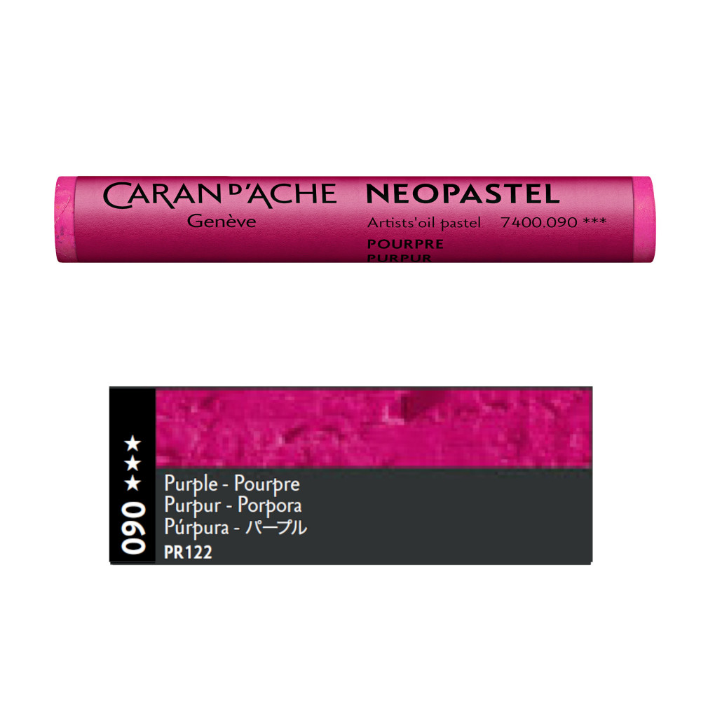 Neopastel Artists' oil pastel - Caran d'Ache - 090, Purple