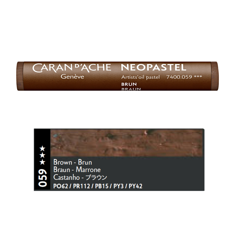 Pastele olejne Neopastel - Caran d'Ache - 059, Brown