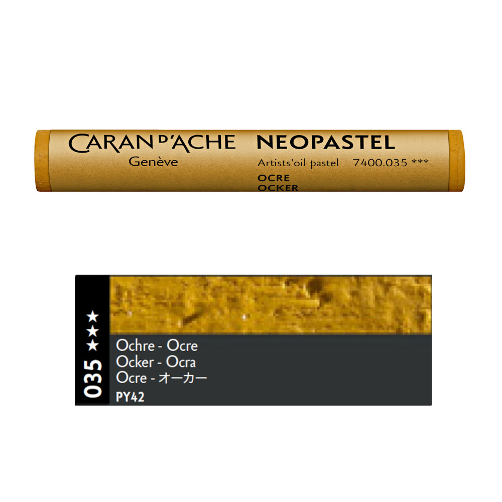 Neopastel Artists' oil pastel - Caran d'Ache - 035, Ochre