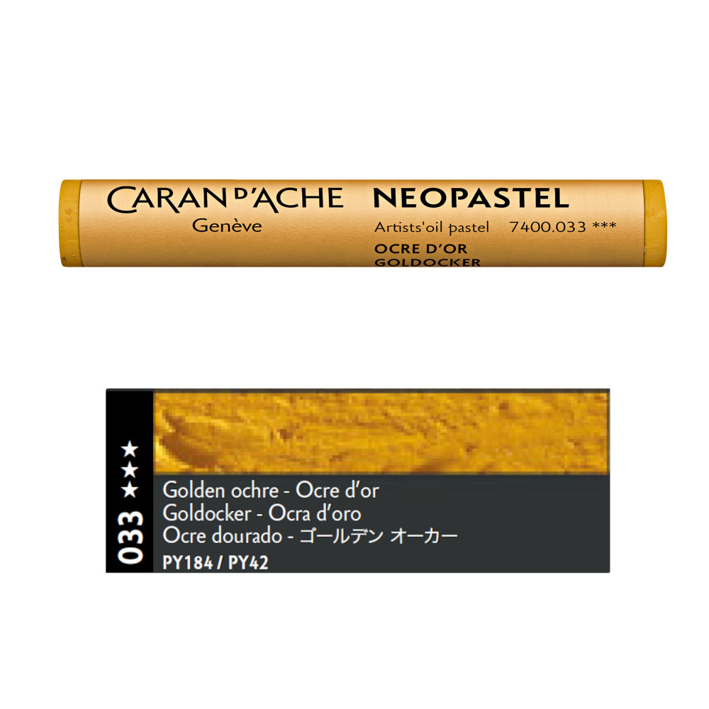 Pastele olejne Neopastel - Caran d'Ache - 033, Golden Ochre