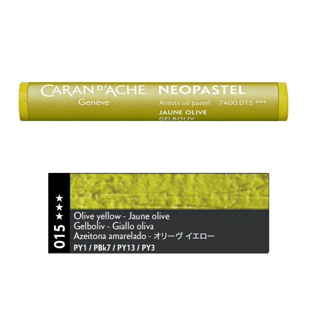 Pastele olejne Neopastel - Caran d'Ache - 015, Olive Yellow