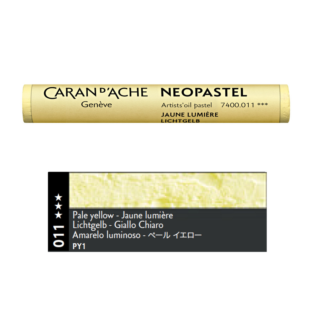 Pastele olejne Neopastel - Caran d'Ache - 011, Pale Yellow