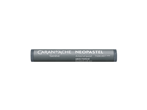 Neopastel Artists' oil pastel - Caran d'Ache - 007, Dark Grey