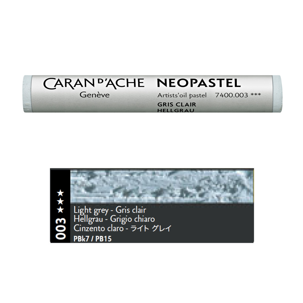 Neopastel Artists' oil pastel - Caran d'Ache - 003, Light Grey
