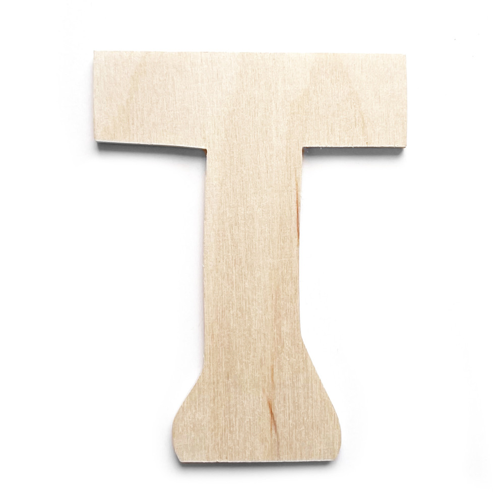 Wooden, plywood letter - T