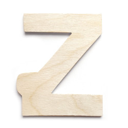 Wooden, plywood letter - Z