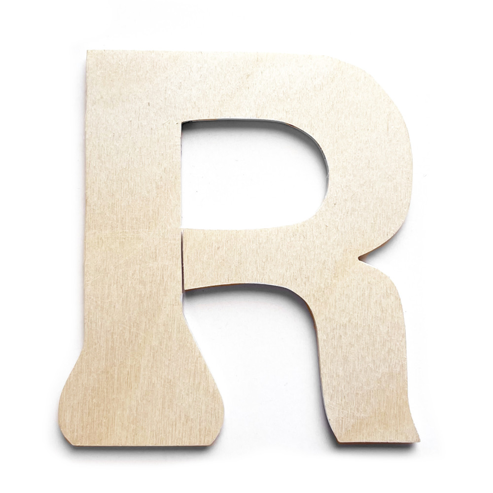 Wooden, plywood letter - R