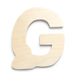 Drewniana literka ze sklejki - G