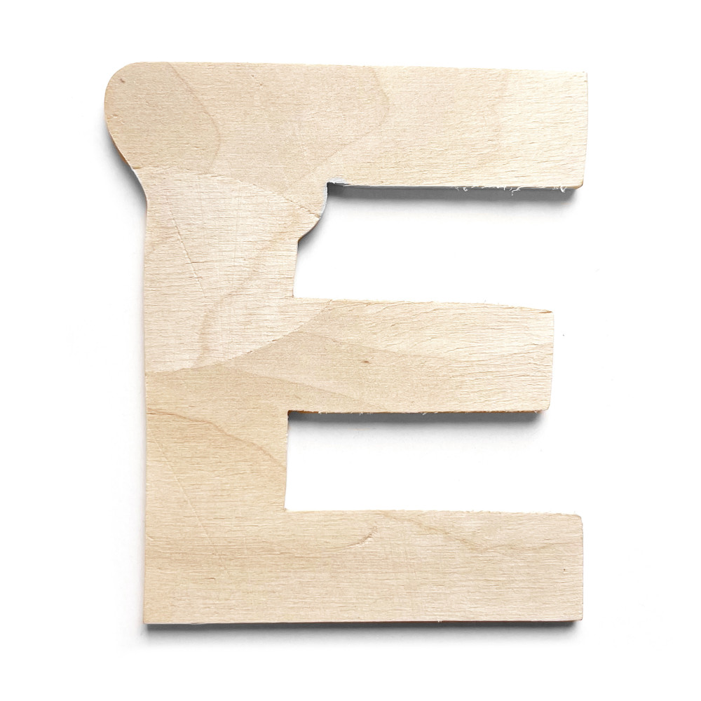 Wooden, plywood letter - E
