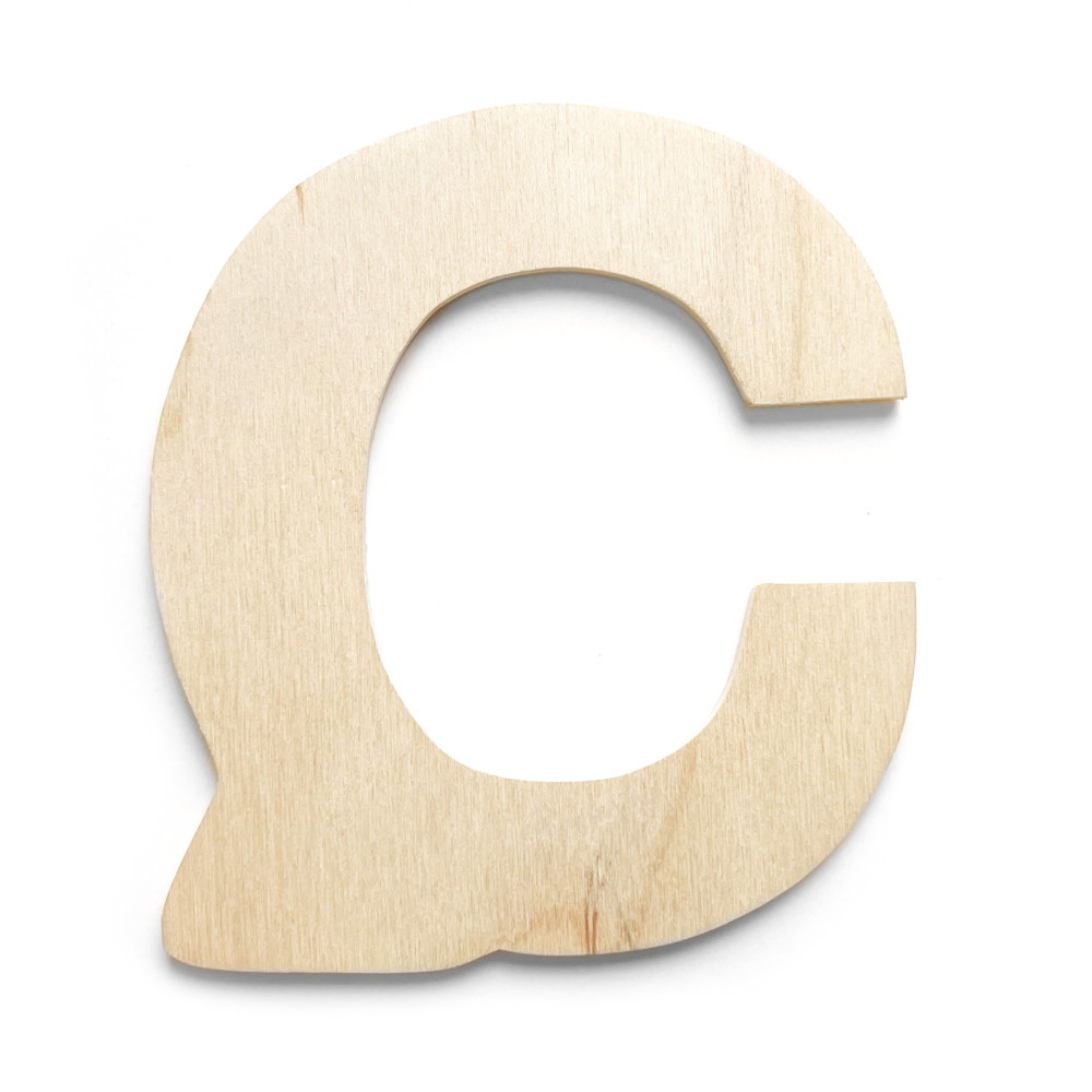 Wooden, plywood letter - C