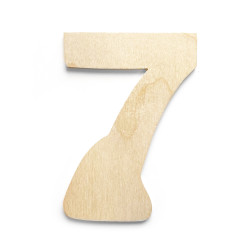 Wooden, plywood number - 7