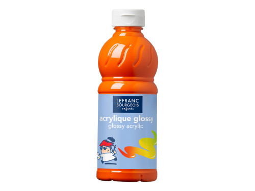 Farba akrylowa Glossy - Lefranc & Bourgeois - Orange, 500 ml