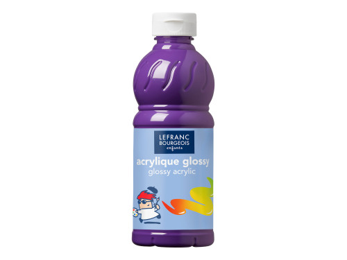 Farba akrylowa Glossy - Lefranc & Bourgeois - Violet, 500 ml