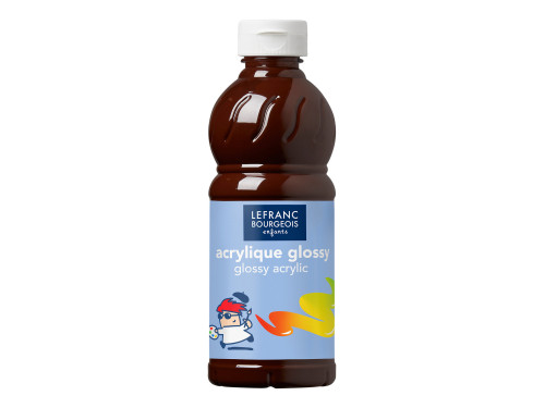 Acrylic Glossy paint - Lefranc & Bourgeois - Chocolate, 500 ml