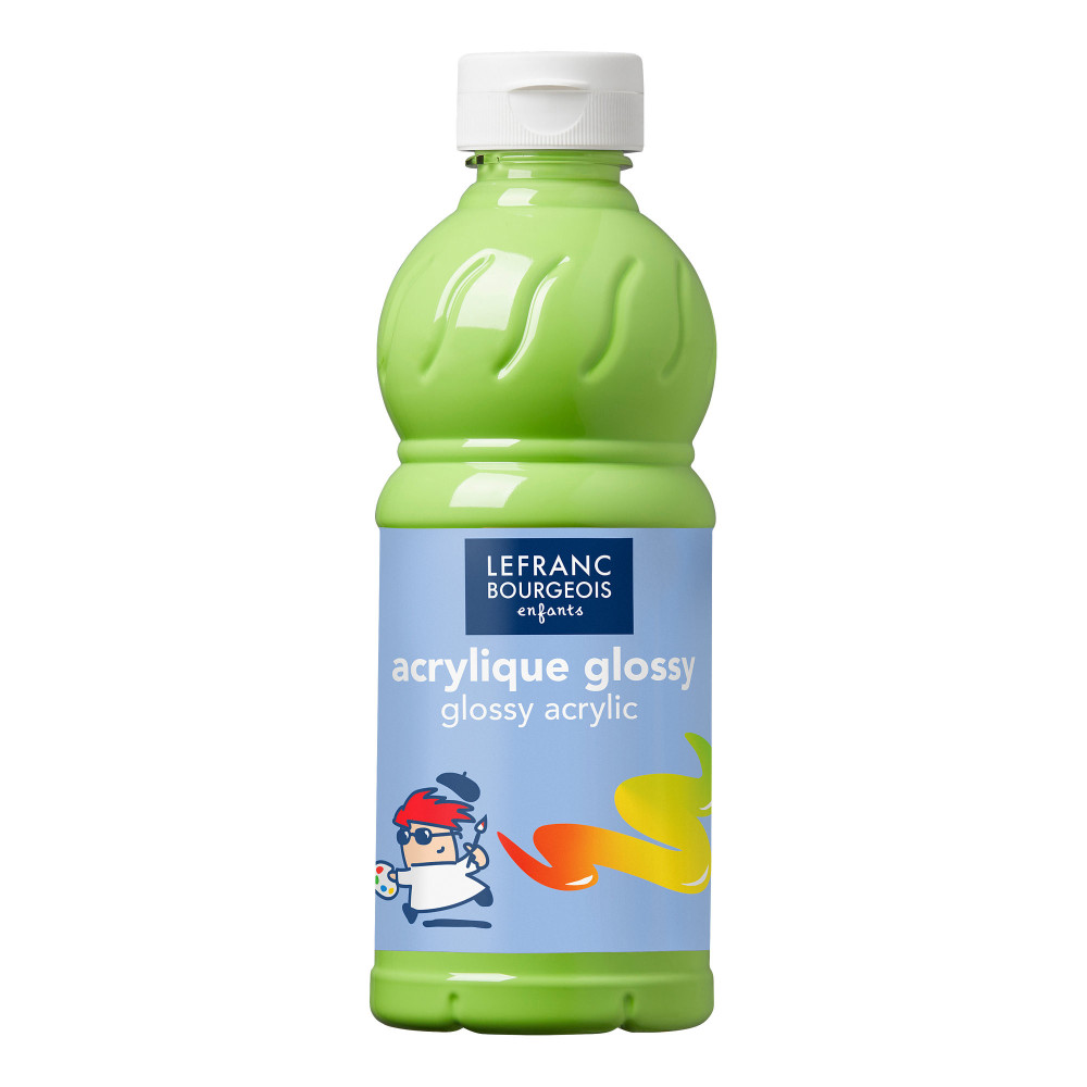 Farba akrylowa Glossy - Lefranc & Bourgeois - Anis Green, 500 ml