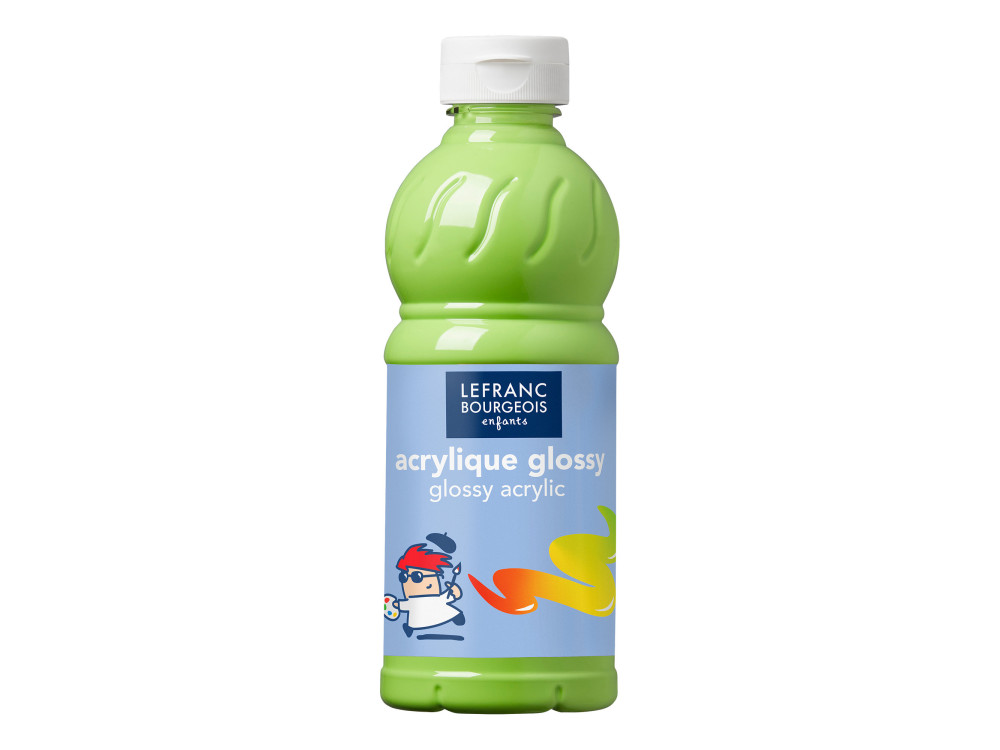 Farba akrylowa Glossy - Lefranc & Bourgeois - Anis Green, 500 ml