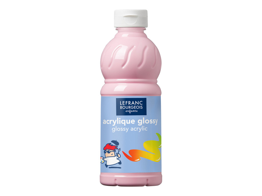 Acrylic Glossy paint - Lefranc & Bourgeois - Pink, 500 ml