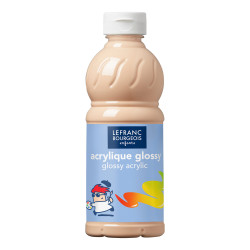 Farba akrylowa Glossy - Lefranc & Bourgeois - Peach, 500 ml