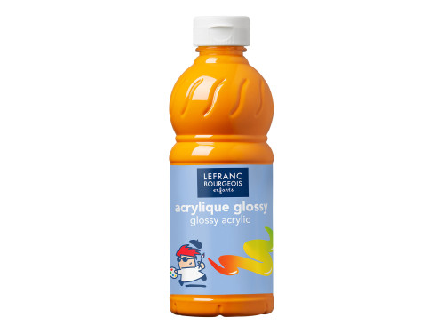 Farba akrylowa Glossy - Lefranc & Bourgeois - Brilliant Yellow, 500 ml