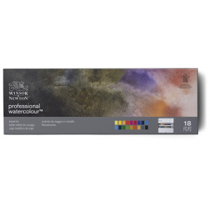 winsor and newton 18 half pan set