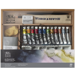 Professional Watercolor Tube Studio Set - Winsor & Newton - 20 pcs.
