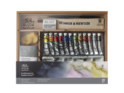 Professional Watercolor Tube Studio Set - Winsor & Newton - 20 pcs.