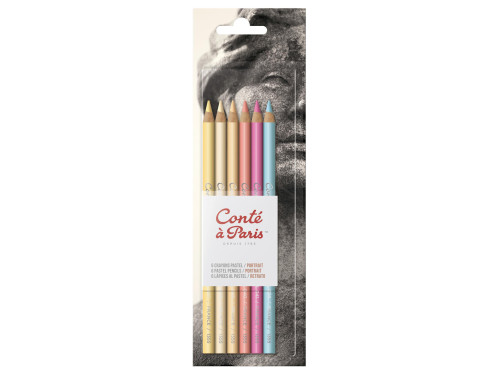 Pastel Pencils set, Portrait - Conté à Paris - 6 pcs.