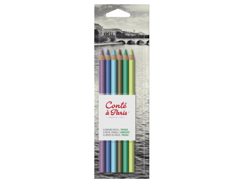 Pastel Pencils set, Landscape - Conté à Paris - 6 pcs.