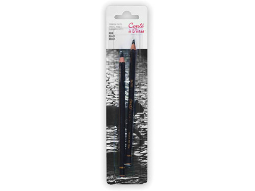 Pastel Pencils set - Conté à Paris - Black, 2 pcs.