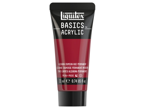 Farba akrylowa Basics Acrylic - Liquitex - 116, Alizarin Crimson Hue Permanent, 22 ml