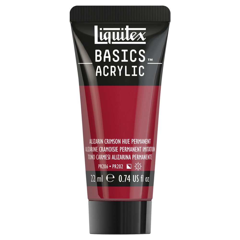 Farba akrylowa Basics Acrylic - Liquitex - 116, Alizarin Crimson Hue Permanent, 22 ml