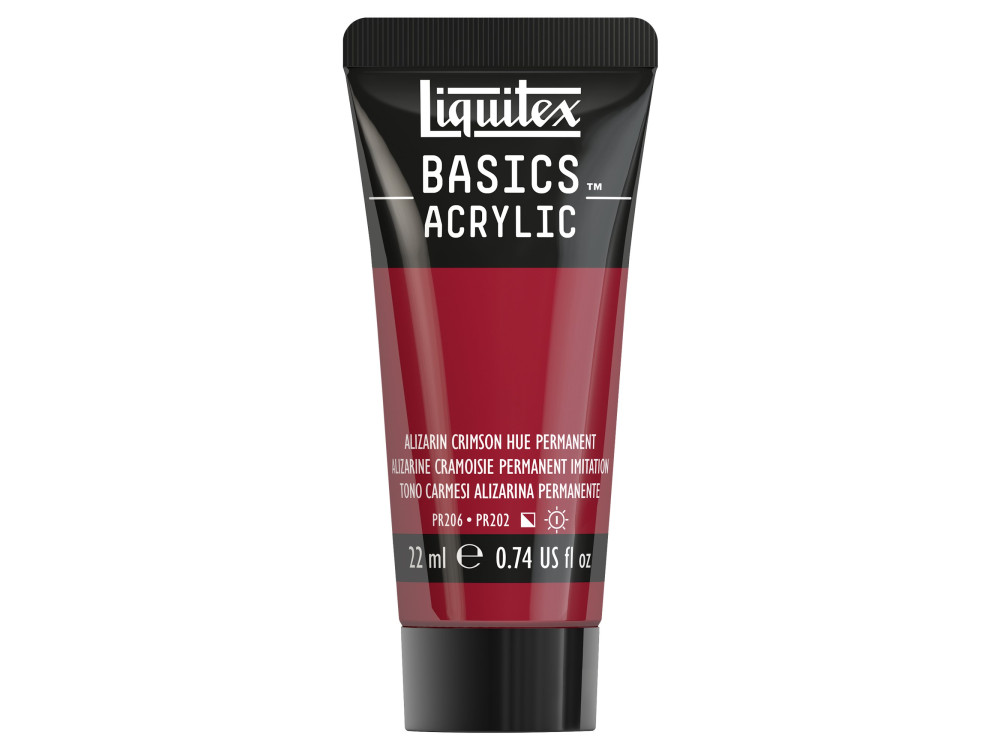 Basics Acrylic paint - Liquitex - 116, Alizarin Crimson Hue Permanent, 22 ml